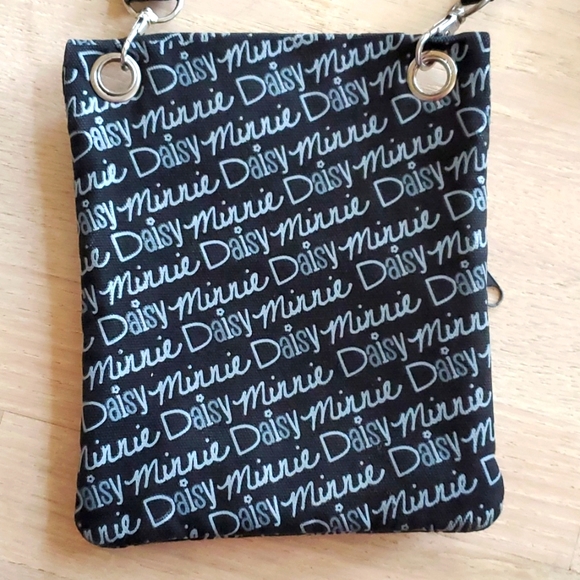EUC DISNEY Minnie Mouse and Daisy Crossbody Passport Bag Zipper Compartments - Picture 4 of 6